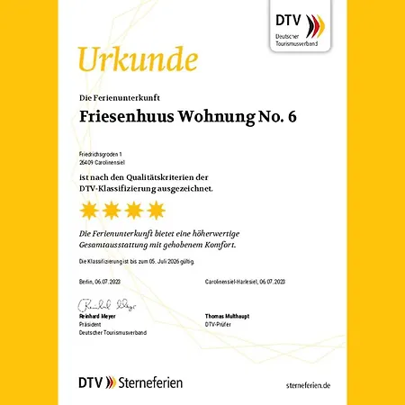 Apartment Neu Seit 2023 No 6 Friesenhuus Carolinensiel